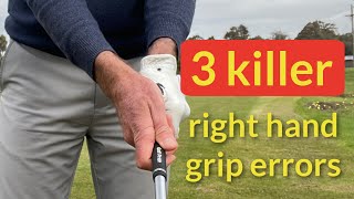 3 right hand grip errors [upl. by Adnohsar]