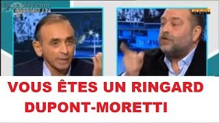 Gros clash Zemmour vs DupondMoretti [upl. by Enelear]