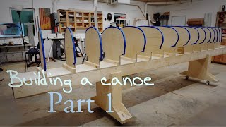 How to build a canoe  Part 1 The Strongback [upl. by Bernhard641]