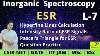 ESR Spectroscopy of Inorganic Molecules  Hyperfine Splitting  Intensity Ratio  Pascals Triangle [upl. by Libys]