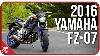 2016 Yamaha FZ07 MT07  First Ride [upl. by Samuella]