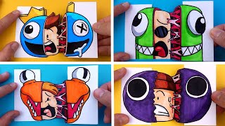 SATISFYING RAINBOW FRIENDS TRANSFORMATIONS ARTS and PAPER CRAFTS [upl. by Ettesil]