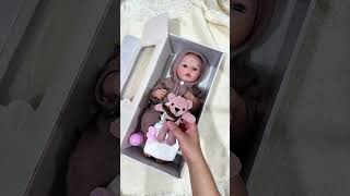 Unboxing a baby doll 😍 reborndolls rebornbaby bonecasreborn bebesreborn siliconebaby [upl. by Zippel]