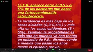 Pediatría Clase 33 Fiebre Reumática Dr Trigo parte 1 [upl. by Enelehcim587]