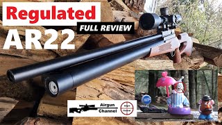 Evanix Hunting Master AR22 Regulated Full Review  Revolver Style PCP Air Rifle [upl. by Parrnell701]