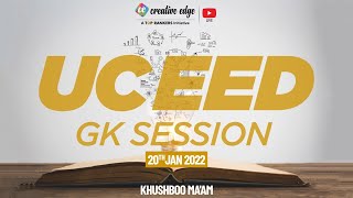 GK Session for UCEED by Creative Edge  UCEED Preparation 2022 [upl. by Garrick968]