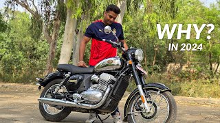 JAWA Bike mai kya hai jo log lenge isse New JAWA 350 Bike in 2024 Ride Review and Deep Details [upl. by Nomyt]