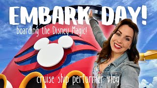 EMBARK DAY  Cruise Ship Performer VLOG  its finally time to get on board [upl. by Fuld]