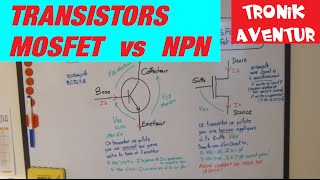 TRONIK AVENTUR 35 COMPARATIF TRANSISTOR NPN  JFET MOSFET  ELECTRONIQUE POUR DEBUTANTS [upl. by Siva]