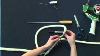 Part 1 How to Make Horse Lead Rope or Marine Spliced Loop  Class 1 Double Braid Eye Splice [upl. by Schell]