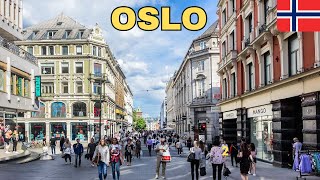 OSLO  Norway 🇳🇴  Walking Tour 4K HDR  60fps  So Beautiful City [upl. by Maryn657]