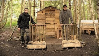 Off Grid Pallet Wood Homestead Build  Pallet Wood Projects at The Cabin [upl. by Hamlet956]