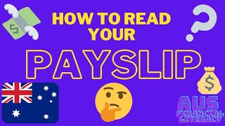 How to read your first PAYSLIP Australia edition [upl. by Franckot]