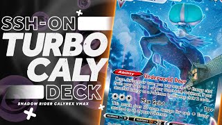 TURBO Shadow Rider Calyrex VMAX that donked me in a tournament NO ALCREMIE Pokemon TCG Online [upl. by Joash]