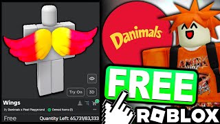 FREE UGC LIMITED HOW TO GET Wings ROBLOX Danimals x Pixel Playground [upl. by Arondell755]