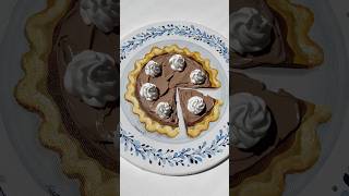 Chocolate 🍫 french silky pie 🤤🫠 chocolatecake chocolateasmr pastryart artsy aesteticvideo [upl. by Webster756]