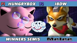 GOML 2022 Winners Semis  iBDW Fox Vs Hungrybox Jigglypuff SSBM Melee Tournament [upl. by Cowan149]