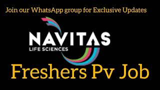 Freshers Pharmacovigilance Urgent Notification at Navitas life sciences freshersjobs [upl. by Bonnice164]