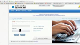 wwwonlinesbicom How to login into State bank of india  SBI [upl. by Martineau]