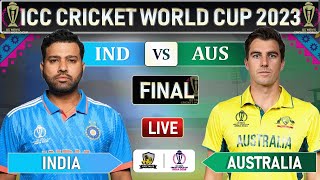 ICC World Cup 2023  INDIA vs AUSTRALIA FINAL MATCH LIVE SCORE  IND vs AUS LIVE  TOSS UPDATE [upl. by Aehs]