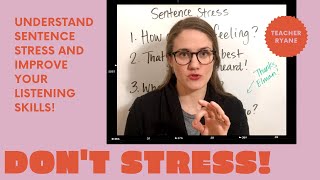 Connected Speech Sentence Stress with Reductions [upl. by Delwin]