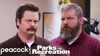 Does Ron Swanson Have a Brother  Parks and Recreation [upl. by Erastatus]