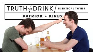 Identical Twins Play Truth or Drink Patrick amp Kirby  Truth or Drink  Cut [upl. by Marcile545]