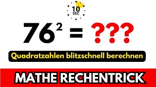 So kannst DU Quadratzahlen SUPERSCHNELL ausrechnen 🤯 Mathe Rechentrick zu Quadratzahlen [upl. by Enaek916]