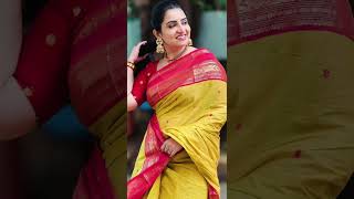 Serial actress Sujita saree looks  Album sujitha teluguserial tvcelebrities [upl. by Cuttie36]