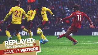 REPLAYED Liverpool 20 Watford  Salah doubles up to beat Watford [upl. by Nottarts]