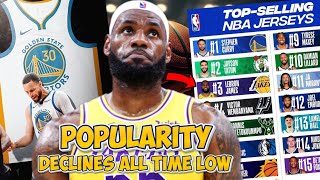 STEPH CURRY SHATTERS LEBRON JAMES IN JERSEY SALES THE FAKE KING POPULARITY DECLINES TO ALL TIME LOW [upl. by Irab523]