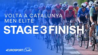 PHENOMENAL PERFORMANCE 🤩  Stage 3 Finish Volta a Catalunya 2024  Eurosport Cycling [upl. by Dray]