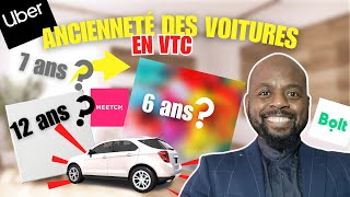 Ancienneté des Voitures en VTC  Législation et Restrictions des Applications chauffeurvtc uber [upl. by Tomi161]