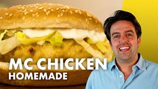 McChicken Homemade il più famoso burger di pollo Abbastanza FACILE [upl. by Uwkuhceki]