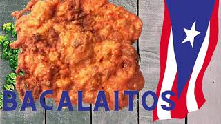 HOW TO MAKE AUTHENTIC PUERTO RICAN BACALAITOS  CODFISH FRITTERS  COMO HACER BACALAITOS [upl. by Maxwell]