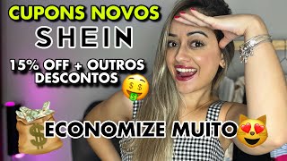 SHEIN CUPONS de DESCONTO ATUALIZADOS  SUPER DESCONTO NAS COMPRAS SHEIN [upl. by Jade]