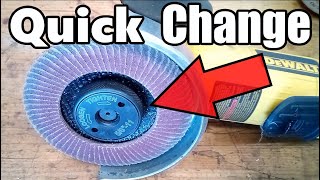 Convert your Angle Grinder to Tooless Quick Change Discs [upl. by Aihsened498]