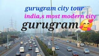 sukhrali to golf course road gurugram city tour the most beautiful road in ll gurugram ll [upl. by Eiznekam]