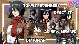 Attack On Titan React To Mikasa Ackerman  Gacha Club [upl. by Ettennig]