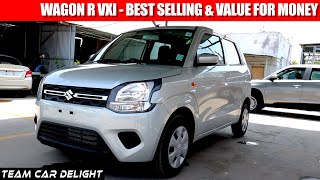 Wagon R VXI  Walkaround Review with On Road Price Accessories  Wagon R 2021 10 Model [upl. by Irra758]