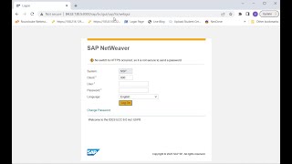 Access SAP ECC through WEBGUI [upl. by Ennaillek]