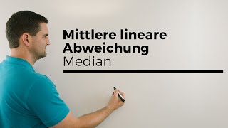 Mittlere lineare Abweichung vom Median Statistik  Mathe by Daniel Jung [upl. by Deyes]