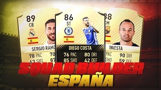 FIFA 17  SQUAD BUILDER ESPAÑA  EL MEJOR EQUIPO DE ESPAÑOLES EN ULTIMATE TEAM [upl. by Boothman129]