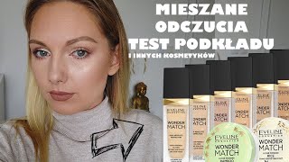 TEST PODKŁADU EVELINE WONDER MATCH BAZA UNICORN DROPS PALETA TUNE ORIENTAL SOUL [upl. by Asenad]