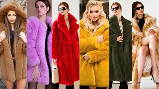 Faux fur coat outfit  Faux fur coat 2023 youtubevideo [upl. by Fran846]