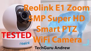 Reolink E1 Zoom 5MP Smart PTZ WiFi Indoor Camera [upl. by Aicenra]