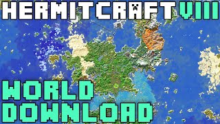 Hermitcraft VIII Season Eight World Download For Java Bedrock amp MCWorld [upl. by Emia]