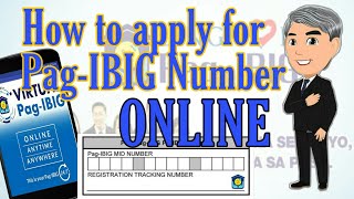 How to apply PagIBIG Number  For New Member Online Tutorial [upl. by Eward]