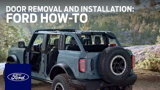 Ford Bronco® Door Removal and Installation  Ford HowTo  Ford [upl. by Eyr]