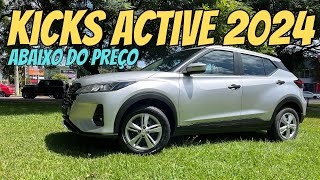 Nissan KICKS ACTIVE 2024  Abaixo do PREÇO e a Concorrência [upl. by Rawdan]